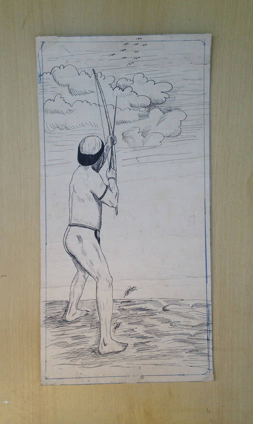 "Cópia" Nanquim s/ papel - 1964 38X20 cm 