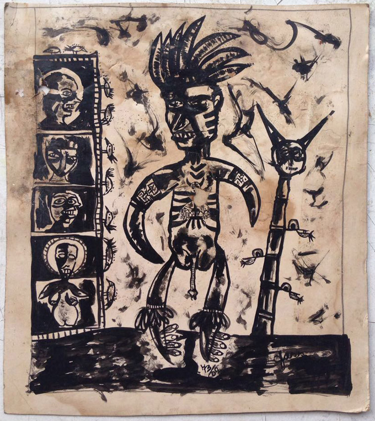 "s/ título"  Nanquim s/ papel - 1973  33X27 cm