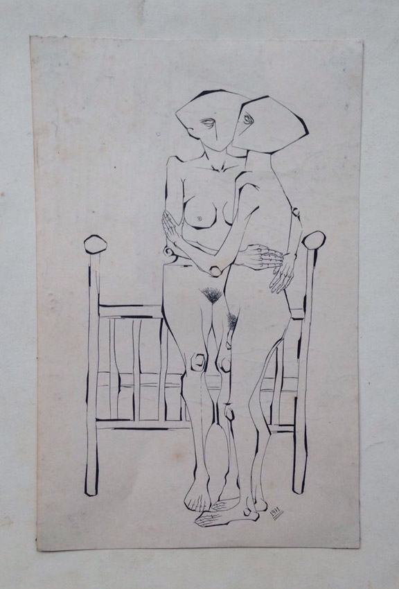 "s/ título" Nanquim s/ papel - 1971 28,5X18 cm