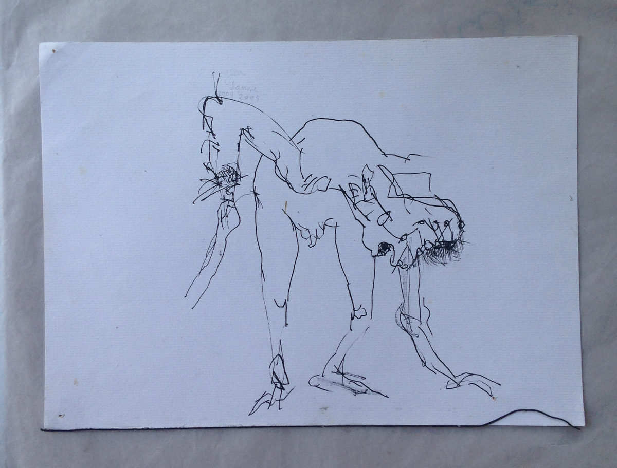 "s/ título" Nanquim s/ papel - 2004-2005 20X26,5 cm 